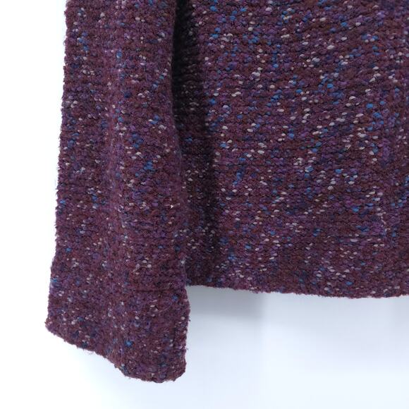 Anthro Curio Vintage Plum Cottagecore Chunky Knit Covered Buttons Petticoat M - Picture 16 of 16